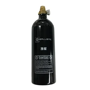Ballistic 20 oz CO2 Tank with On/Off Tap Valve
