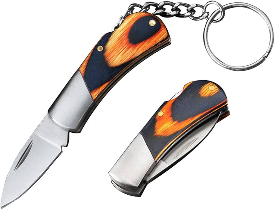 Mini Folding Pocket Knife Keyring