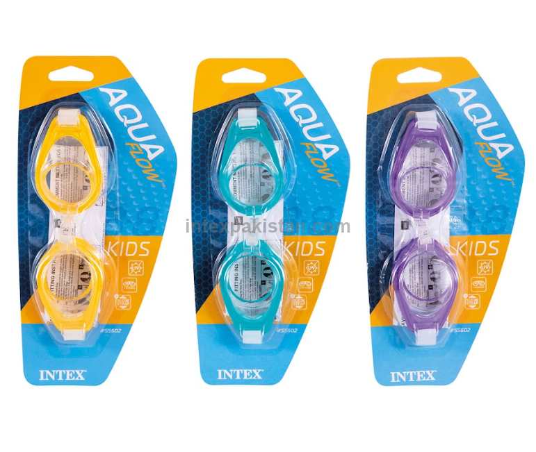 Intex AquaFlow Play Swim Goggles – Adjustable Kids Pool Goggles