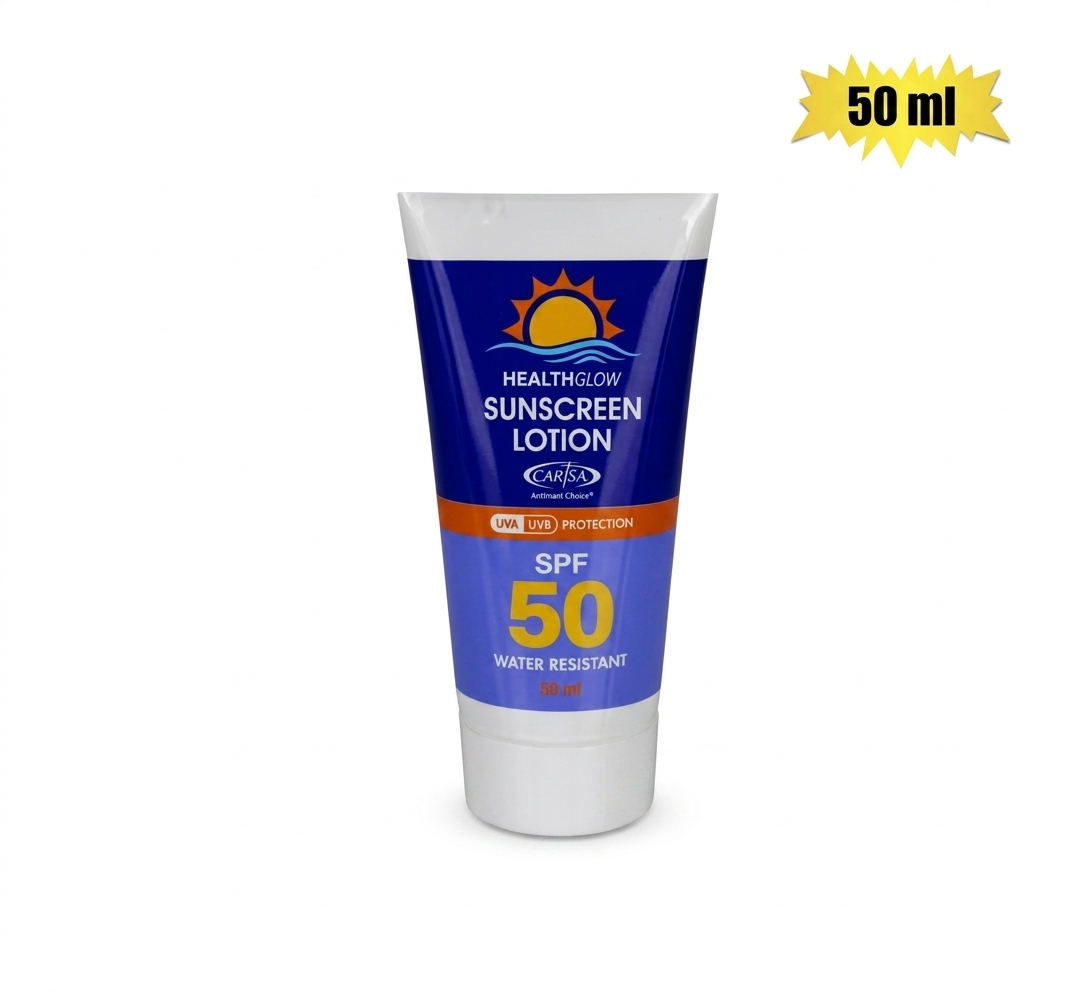 Health Glow Sunscreen Lotion SPF50 (50ml)