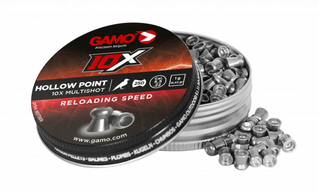 Gamo Hollow Point 10X Multishot .22 Caliber Pellets