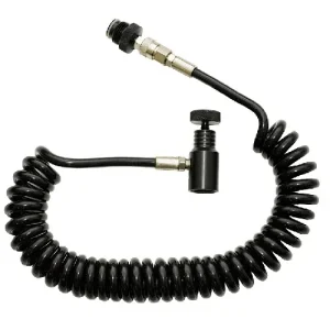 Paintball Coiled Remote Line System with Quick Disconnect