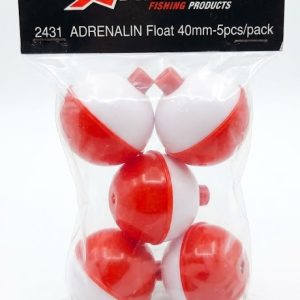 Adrenalin 40mm Push-Button Round Bobbers (5-Pack)