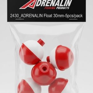 Adrenalin 30mm Push-Button Round Bobbers (5-Pack)