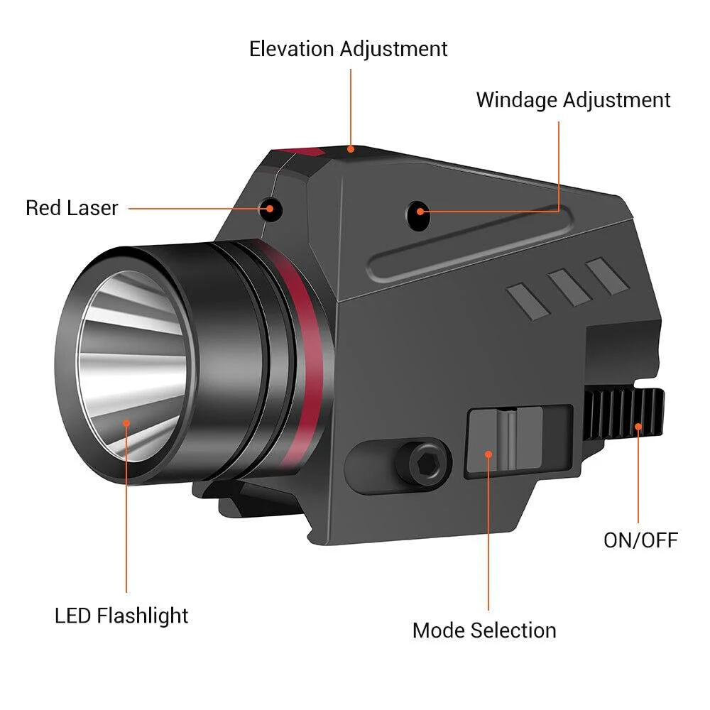 Tactical Flashlight & Laser Sight Combo - Image 4