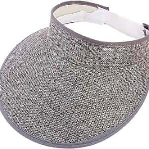 Grey visor cap