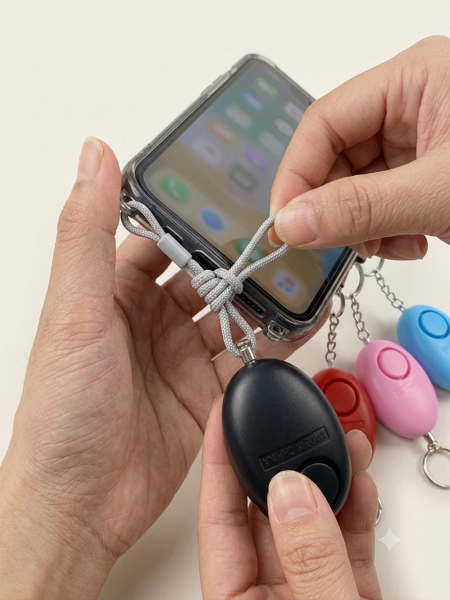 Emergency Personal Safety Alarm Keychain - Image 2