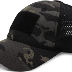 Black Camo Trucker Cap