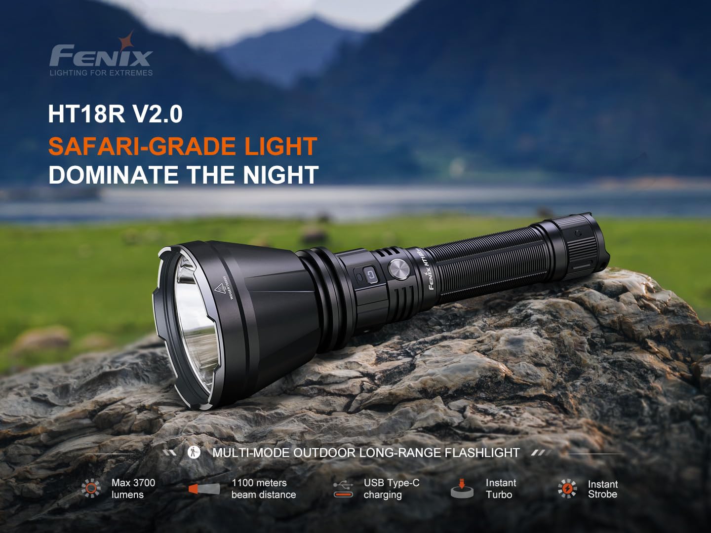 Fenix HT18R V2.0 Multi-Mode Outdoor Flashlight - Image 3