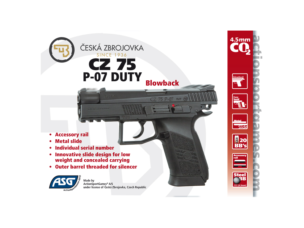 ASG CZ P-07 Duty Blowback - Image 3