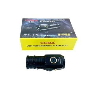 COBA CB-350 USB Rechargeable Mini Flashlight