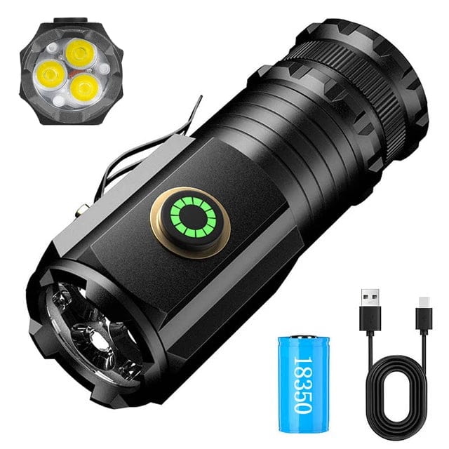 COBA CB-350 USB Rechargeable Mini Flashlight - Image 2
