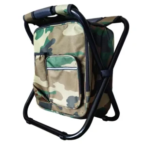 Portable Camouflage Cooler Backpack Stool