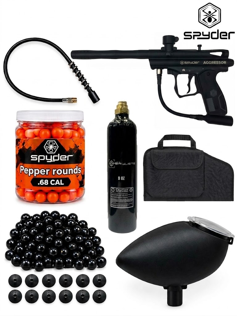 Spyder Aggressor Paintball Kit