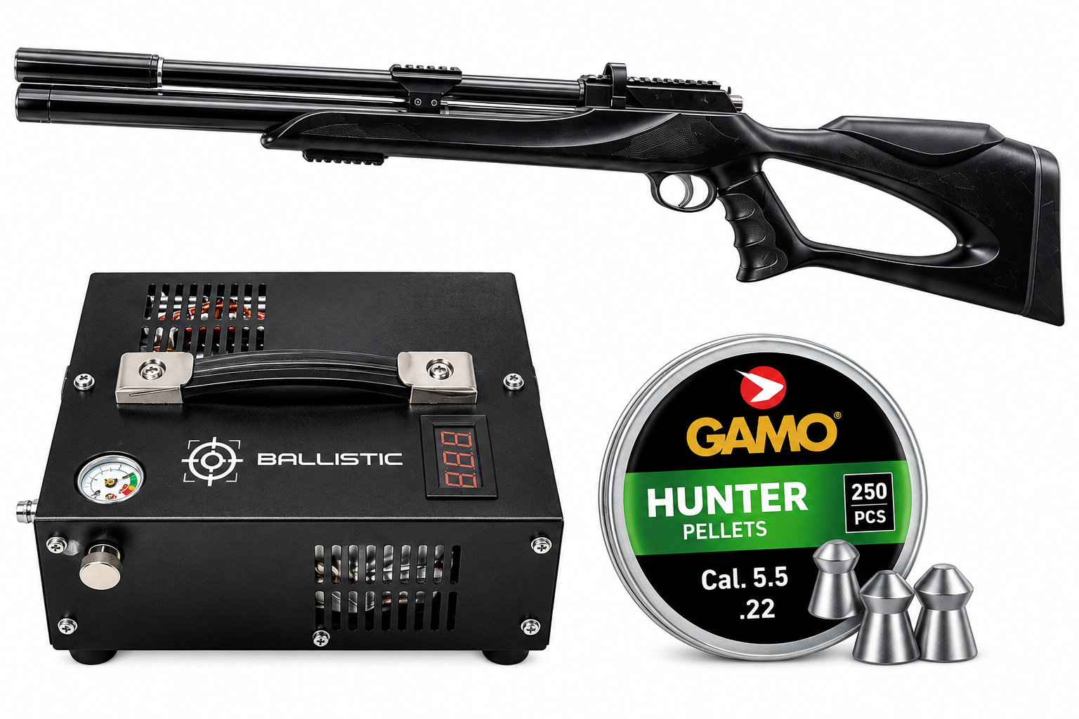 M25 5.5mm (.22) PCP Air Rifle Combo Set